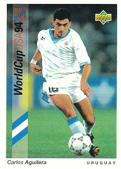 Carlos Aguilera Uruguay Upper Deck World Cup 1994 Preview Eng/Ger #195